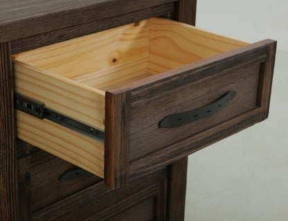 3 Drawer, 2 Door, Buffet - Rookwood Brown