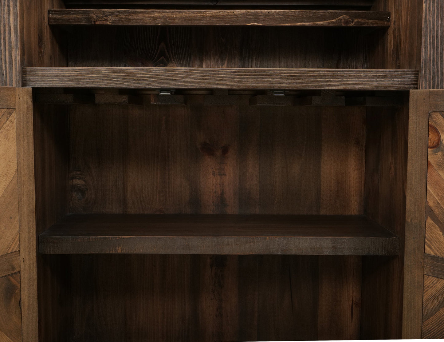 2 Drawer, 2 Door, Bar - Rookwood Brown
