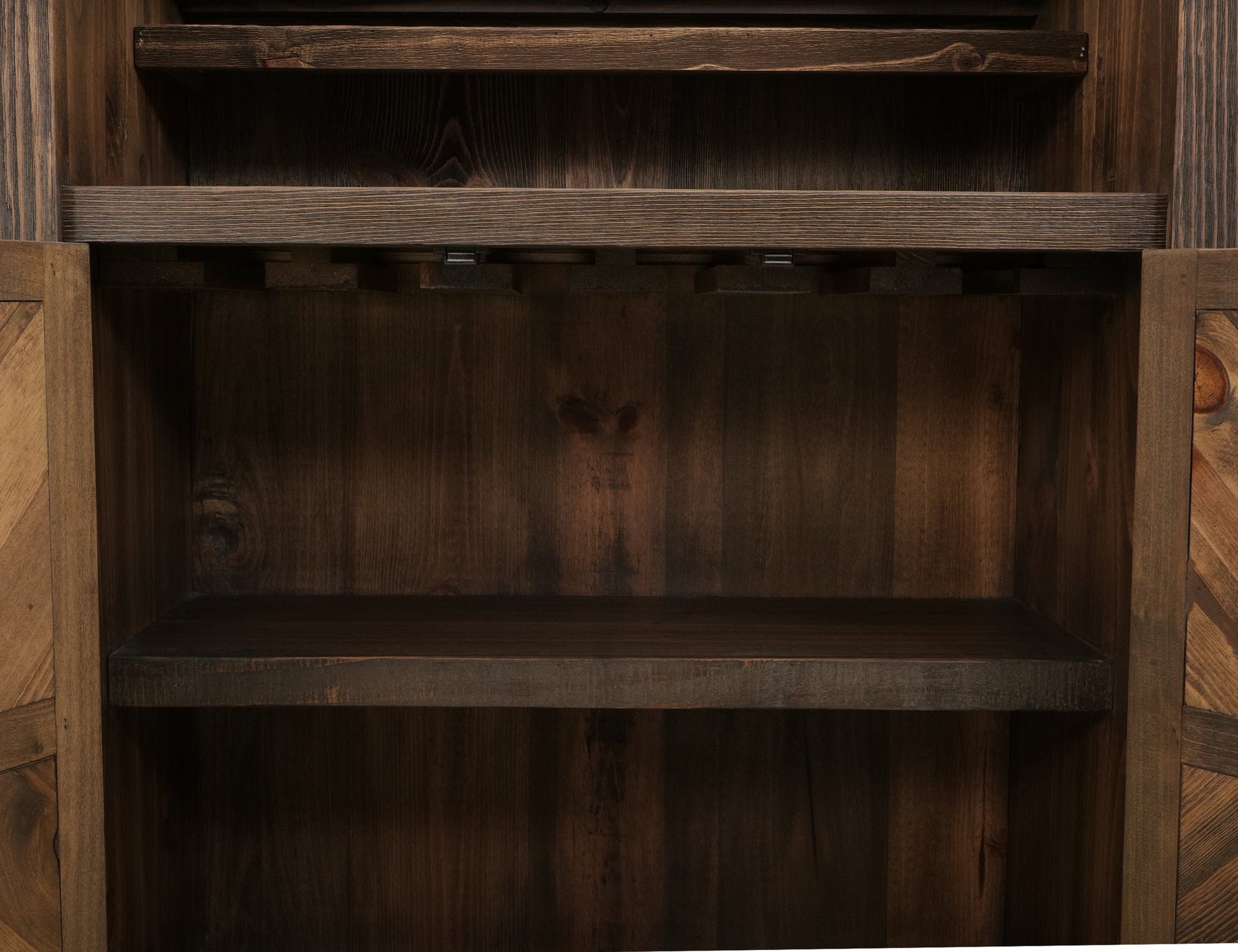 2 Drawer, 2 Door, Bar - Rookwood Brown