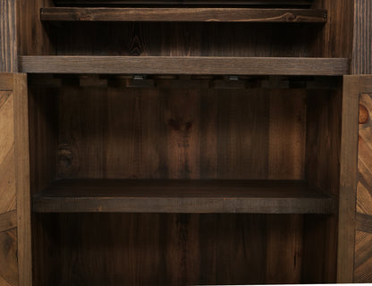 2 Drawer, 2 Door, Bar - Rookwood Brown