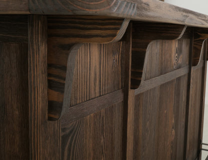 2 Drawer, 2 Door, Bar - Rookwood Brown
