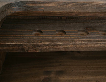 2 Drawer, 2 Door, Bar - Rookwood Brown