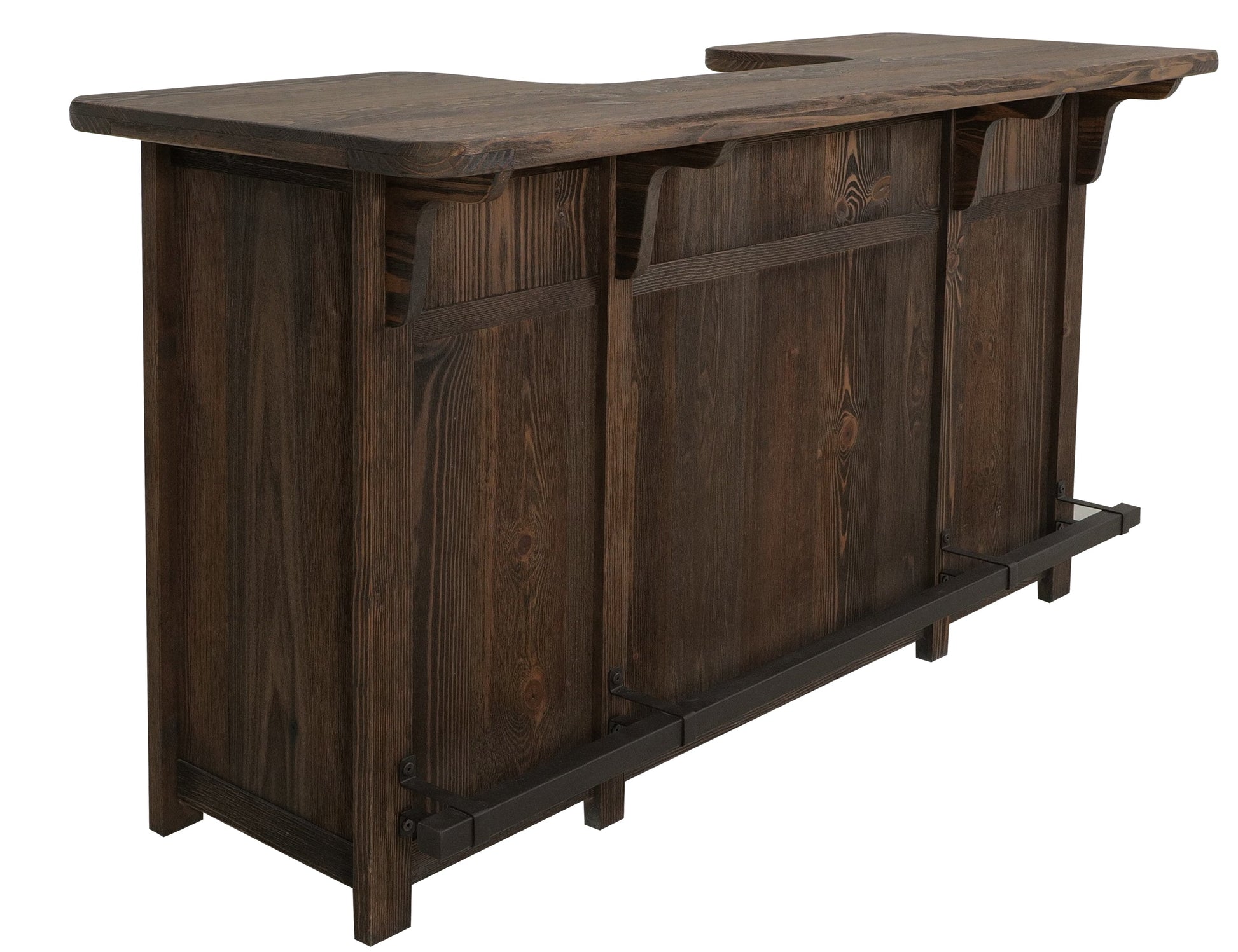 2 Drawer, 2 Door, Bar - Rookwood Brown