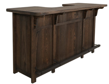 2 Drawer, 2 Door, Bar - Rookwood Brown