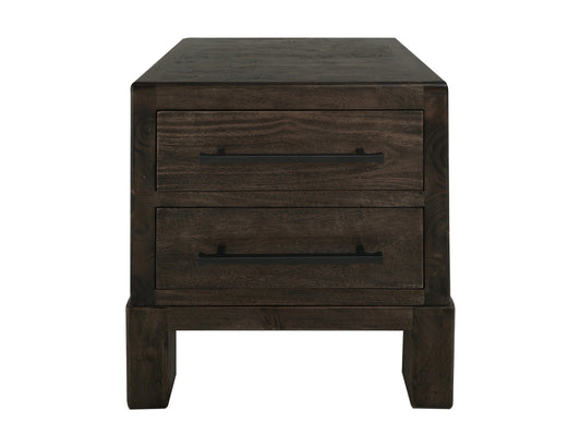 2 Drawer Nightstand - Ink Black
