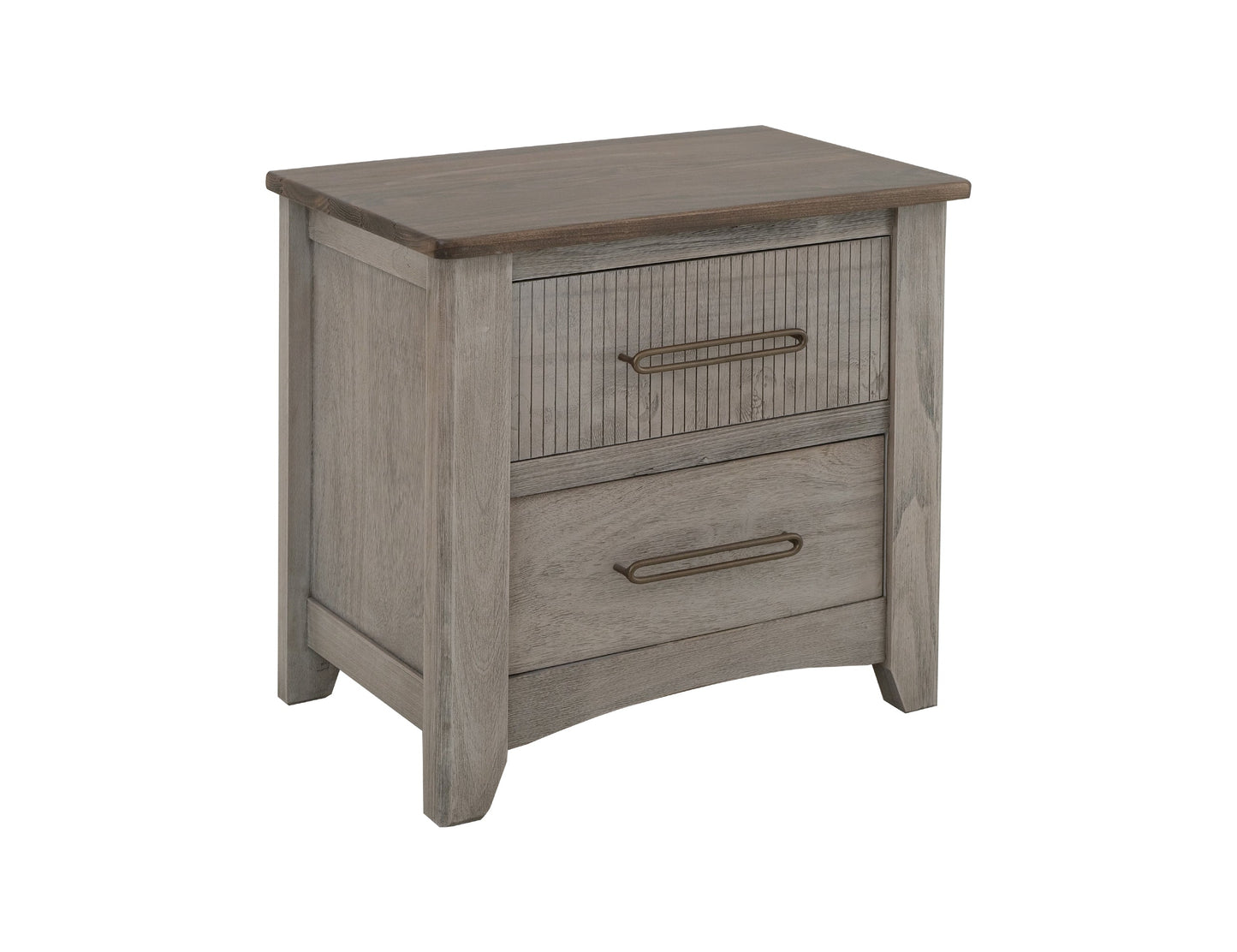 2 Drawer, Nightstand - Sand Brown