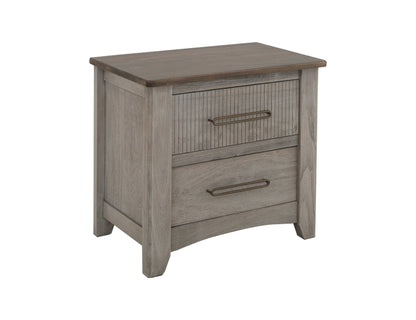 2 Drawer, Nightstand - Sand Brown