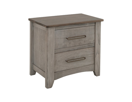 2 Drawer, Nightstand - Sand Brown