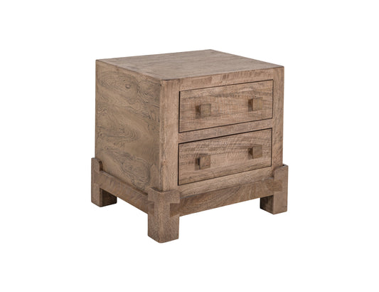 2 Drawer Nightstand - Desert Brown