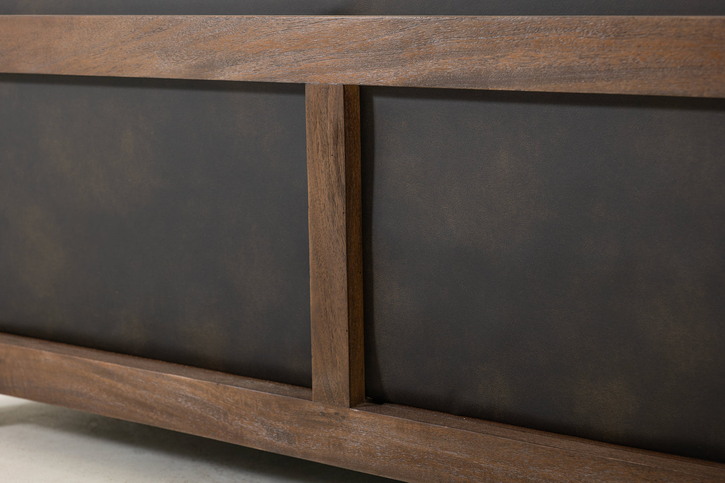 Wooden Frame, Upholstered Sofa - Licorice Black