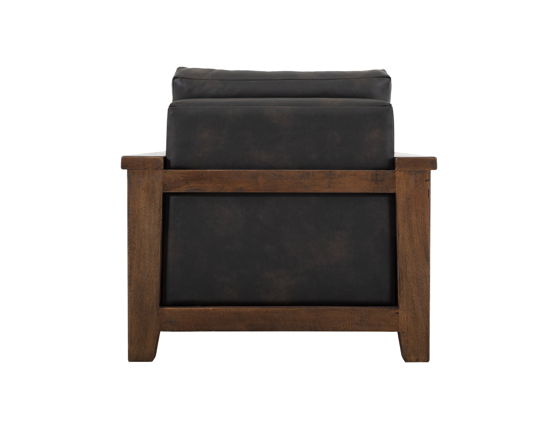 Wooden Frame & Base, Armchair - Licorice Black
