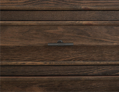 3 Drawer, Nightstand - Mahogany Brown