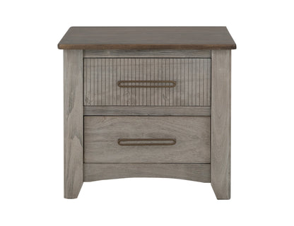 2 Drawer, Nightstand - Sand Brown