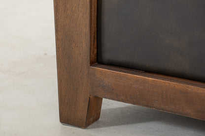 Wooden Frame & Base, Armchair - Licorice Black