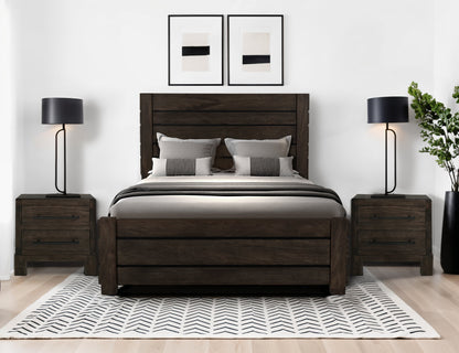 2 Drawer Nightstand - Ink Black