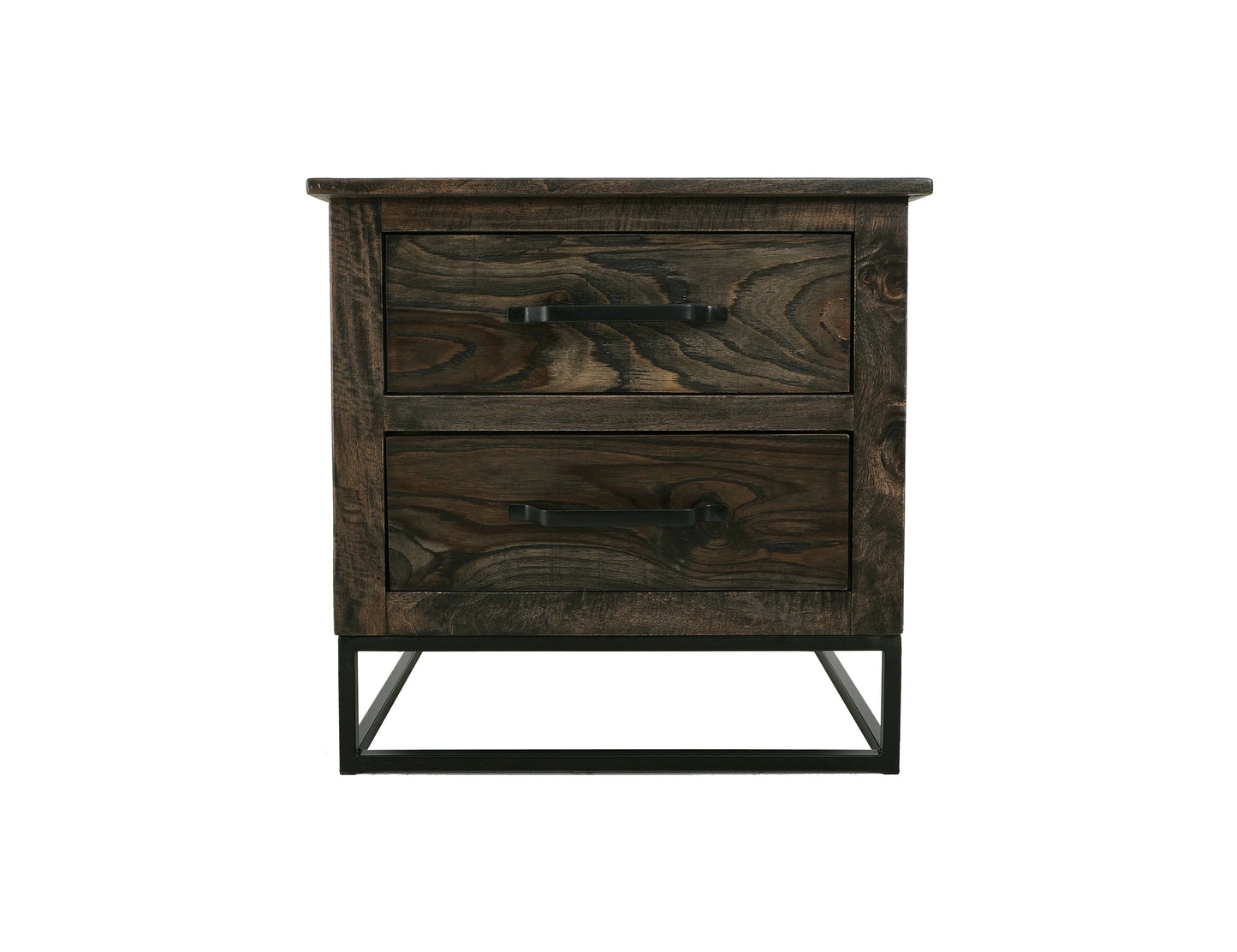 2 Drawer Nightstand - Oil Black