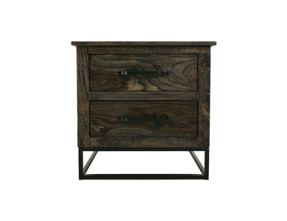 2 Drawer Nightstand - Oil Black