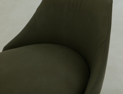 Wooden Frame and Upholstered Seat, Barstool 24" - Moss Green