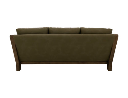 Wooden Frame & Base, Sofa - Sand Brown