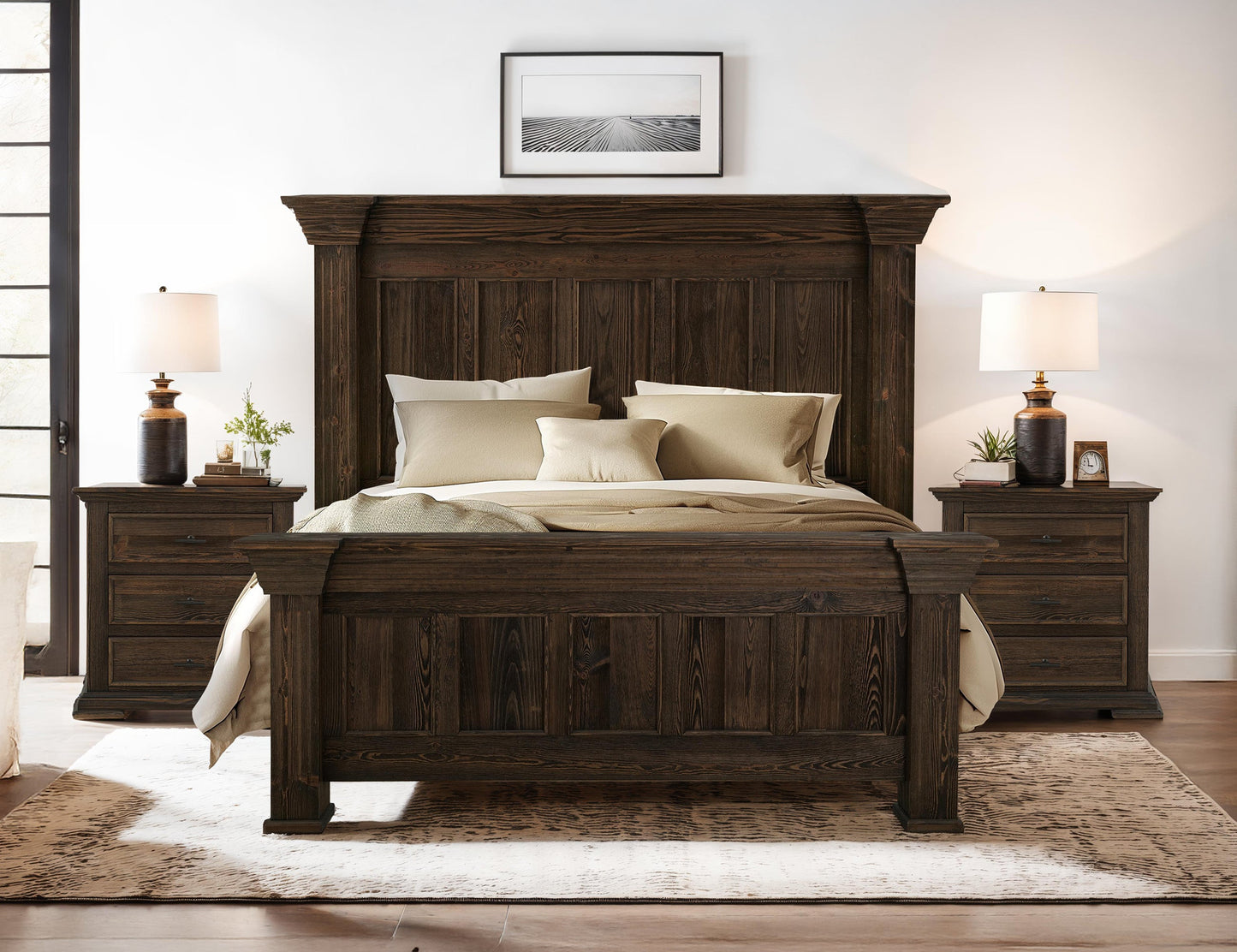 6/6 Eastern King Footboard - Mahogany Brown