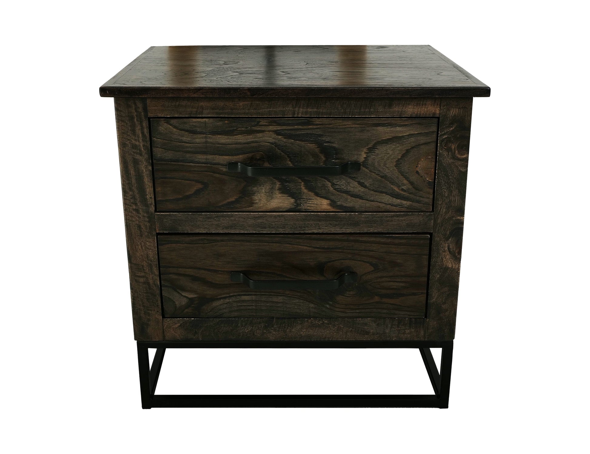 2 Drawer Nightstand - Oil Black