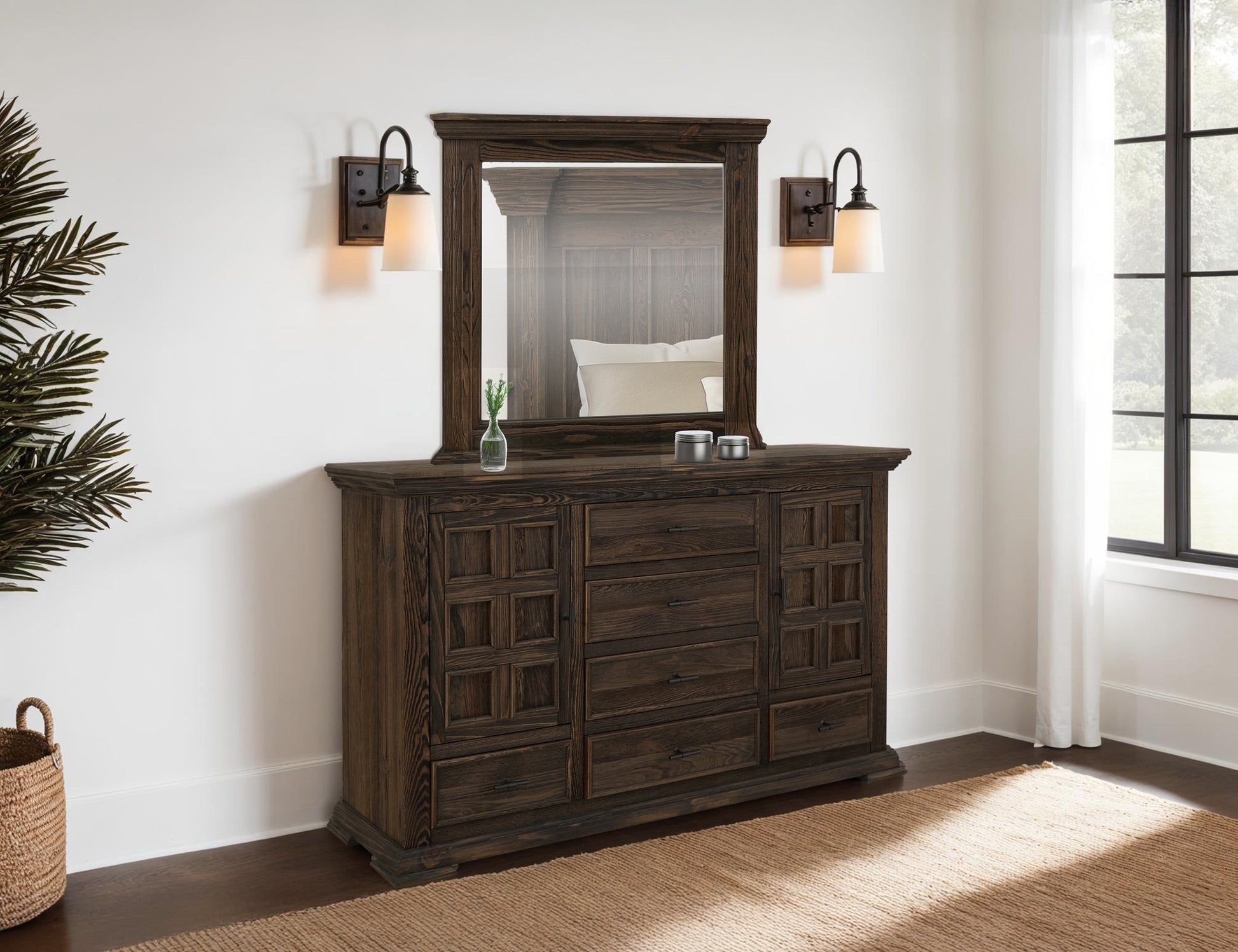 Mirror - Mahogany Brown