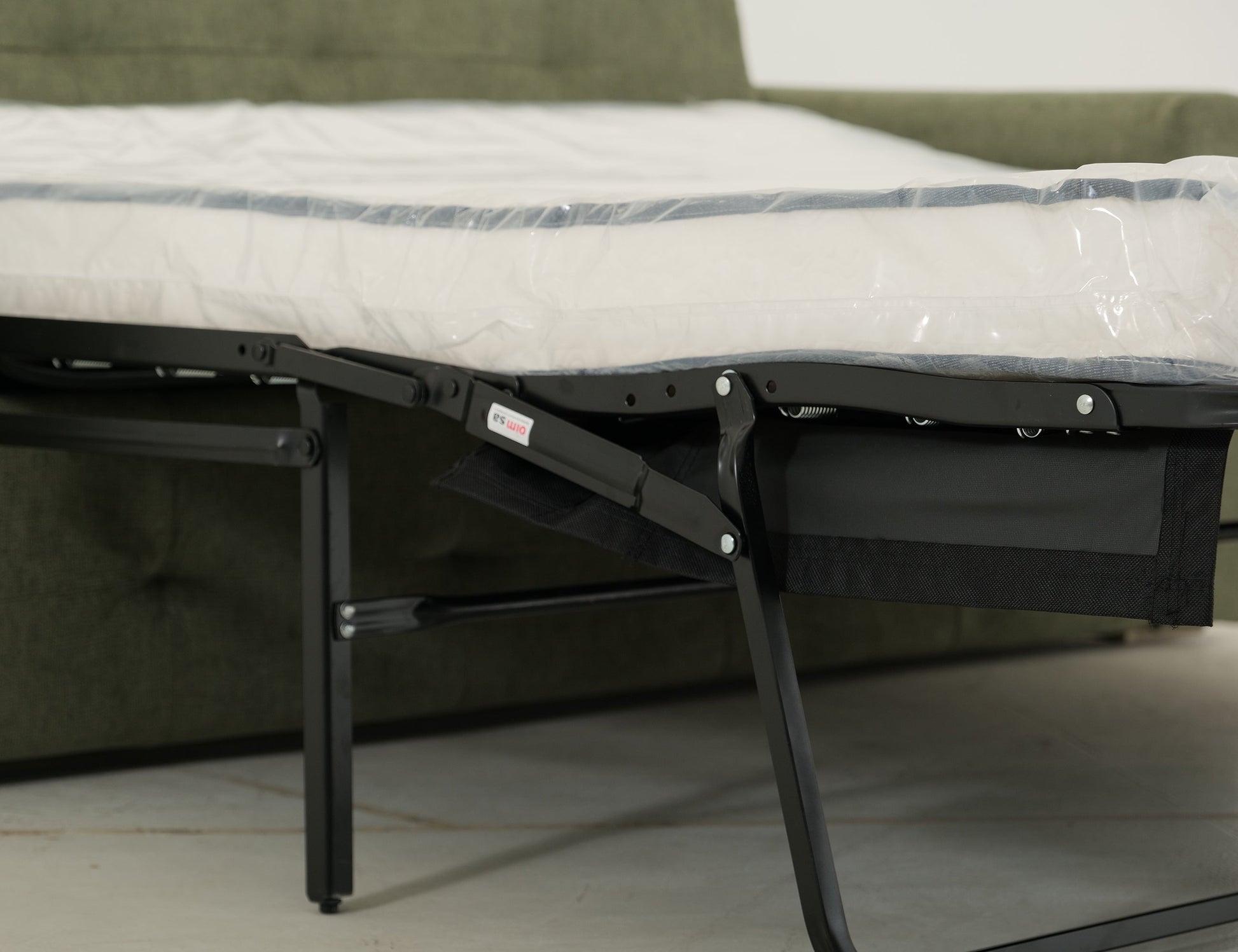Pull-Out Sofa Bed Sleeper, Queen-Size mattress - Olive Green