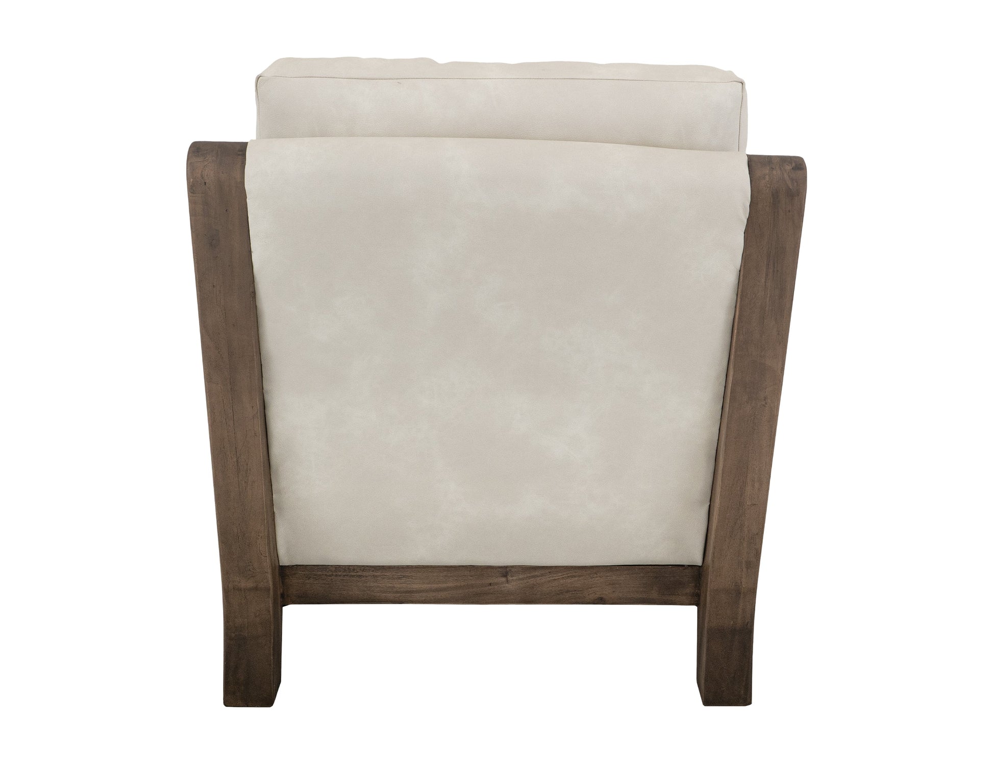 Wooden Frame, Upholstered Armchair - Opal Beige