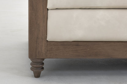 Wooden Frame, Upholstered Sofa - Opal Beige
