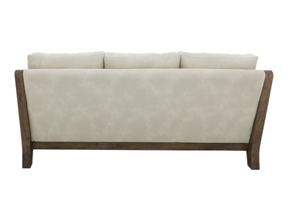 Wooden Frame, Upholstered Sofa - Opal Beige
