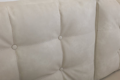 Wooden Frame, Upholstered Sofa - Opal Beige