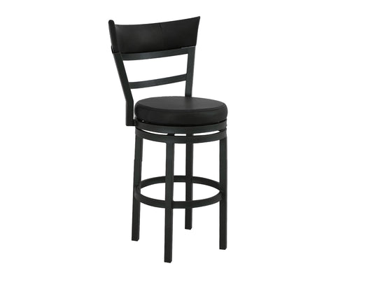 Upholstered Seat & Metal Frame Barstool, 30" - Licorice Brown