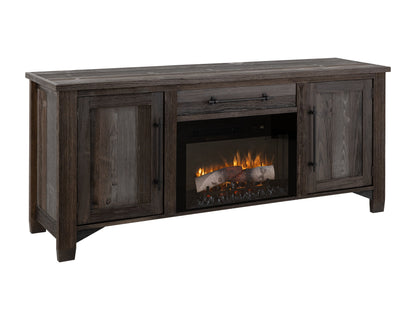 1 Drawer, 2 Door, TV Stand for electric fireplace - Multicolor