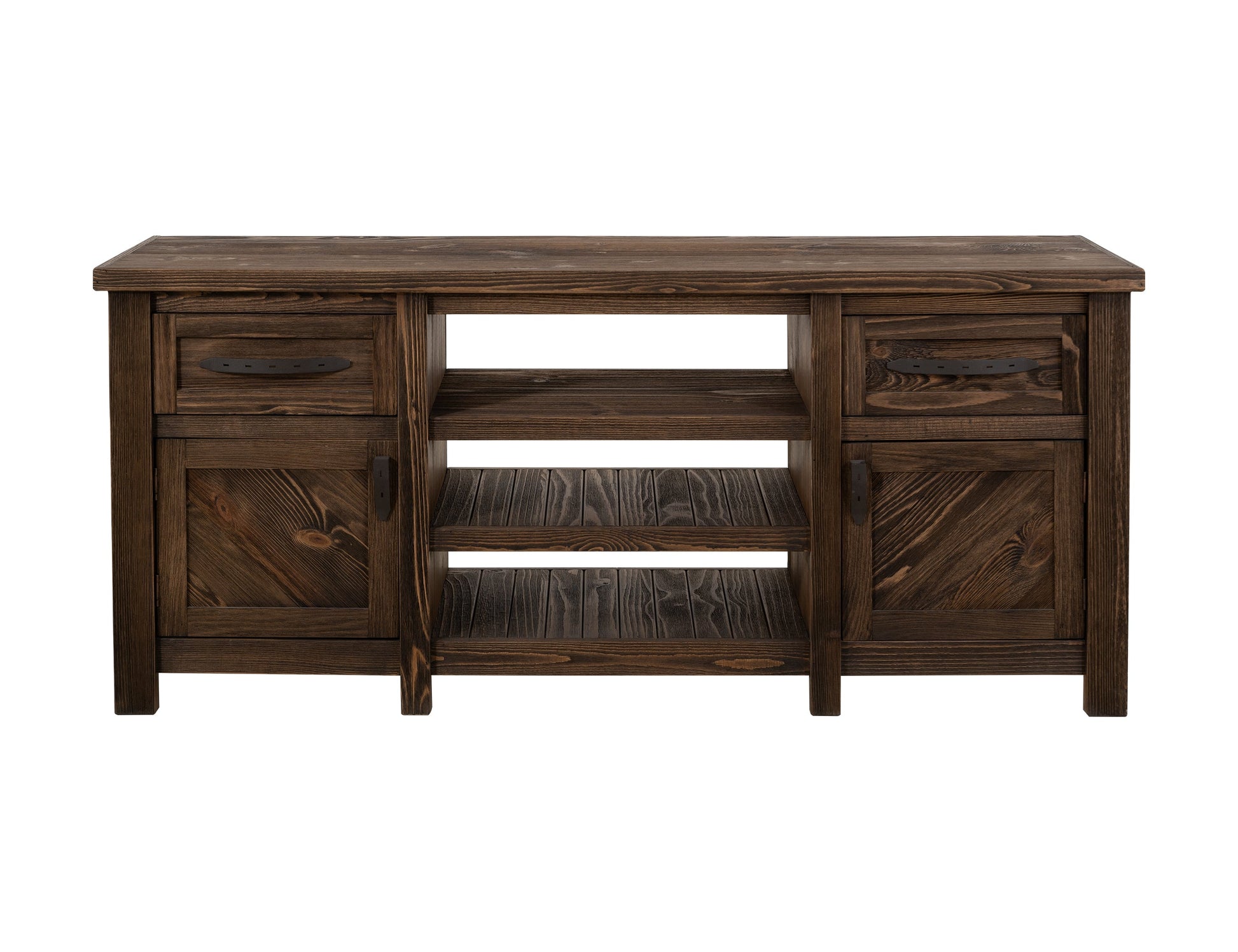 2 Drawer, 2 Door, TV Stand - Rookwood Brown