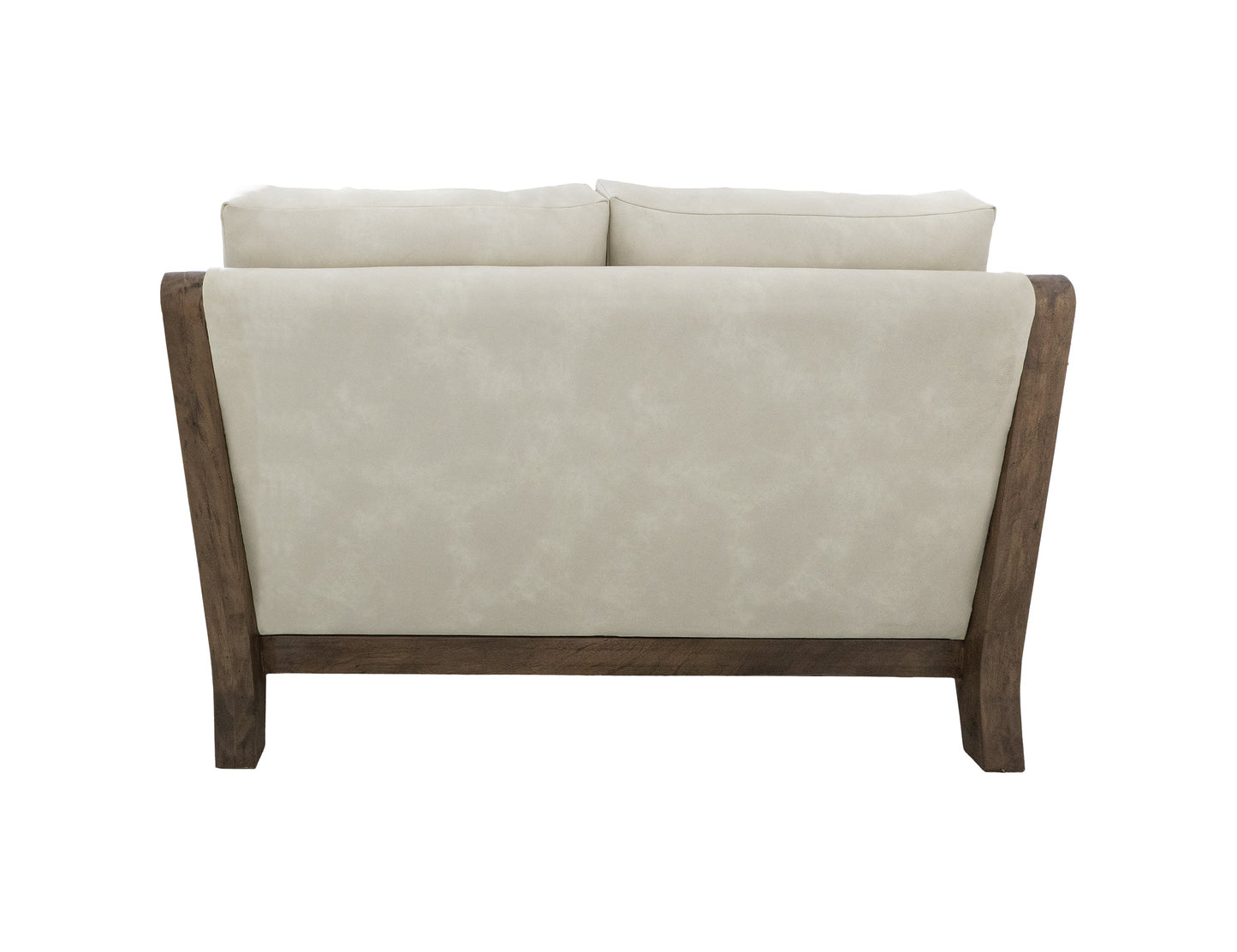 Wooden Frame, Upholstered Loveseat - Opal Beige