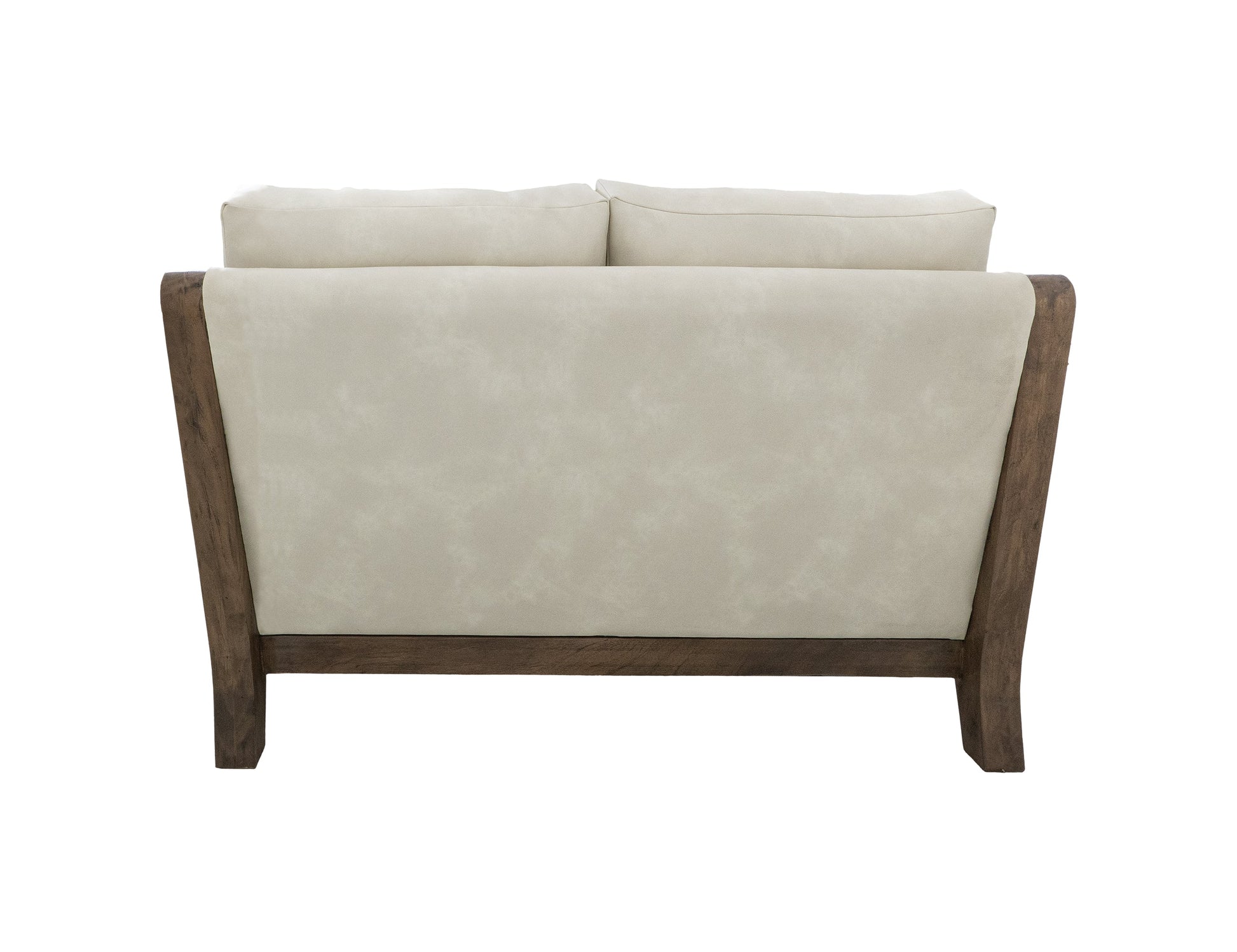 Wooden Frame, Upholstered Loveseat - Opal Beige