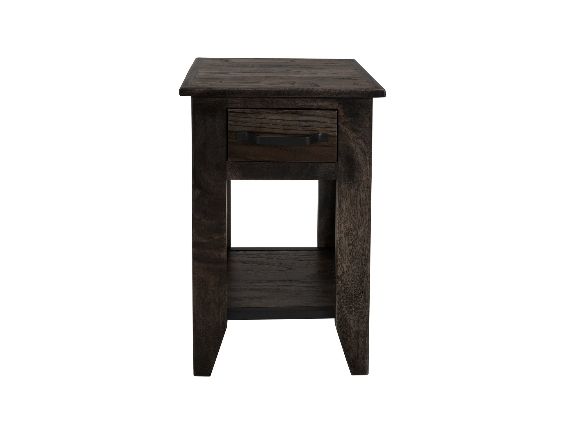 1 Drawer, 1 Shelf, Chairside Table - Oil Black
