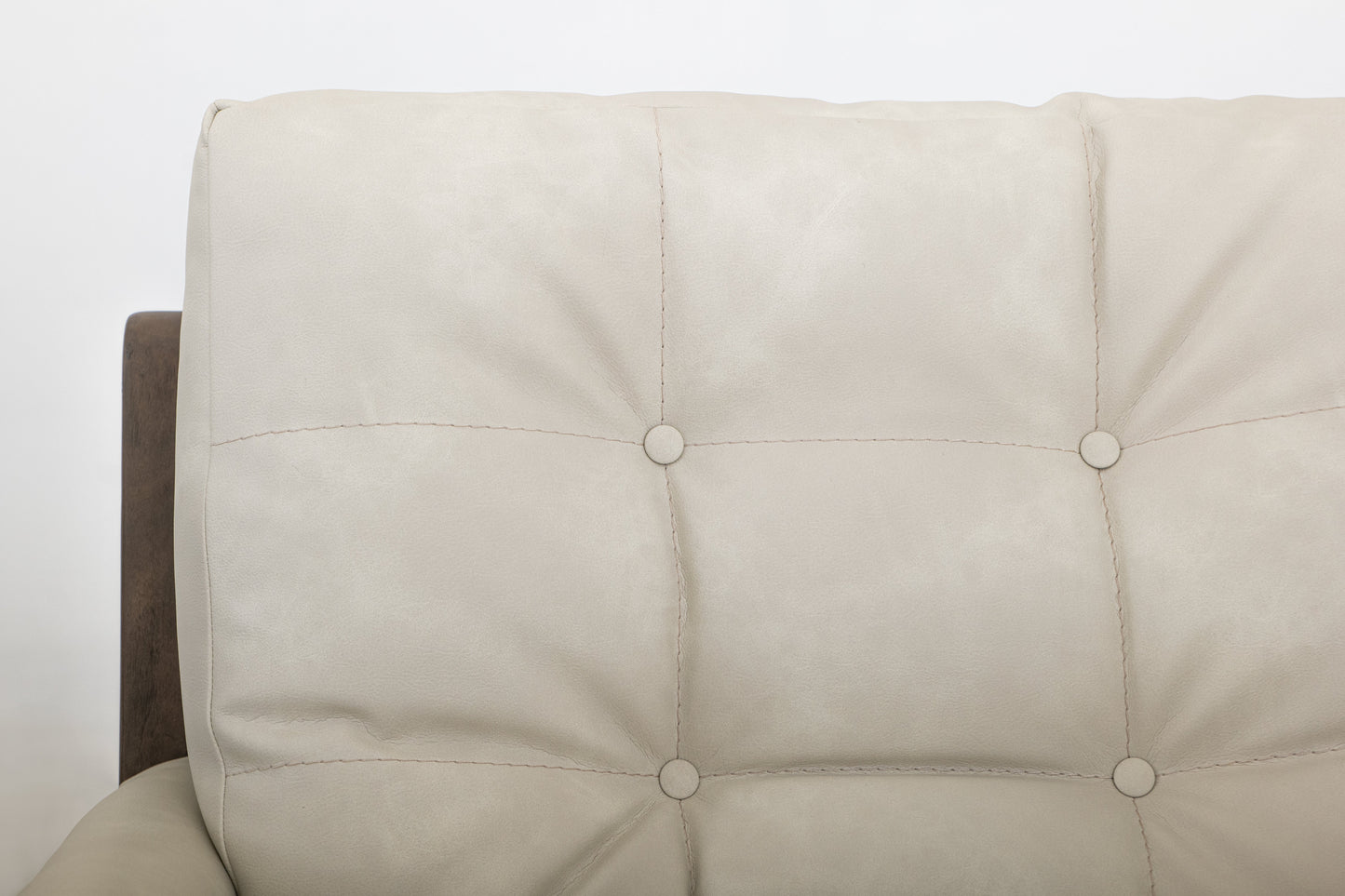 Wooden Frame, Upholstered Armchair - Opal Beige