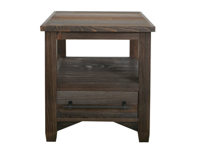 1 Drawer, End Table - Multicolor