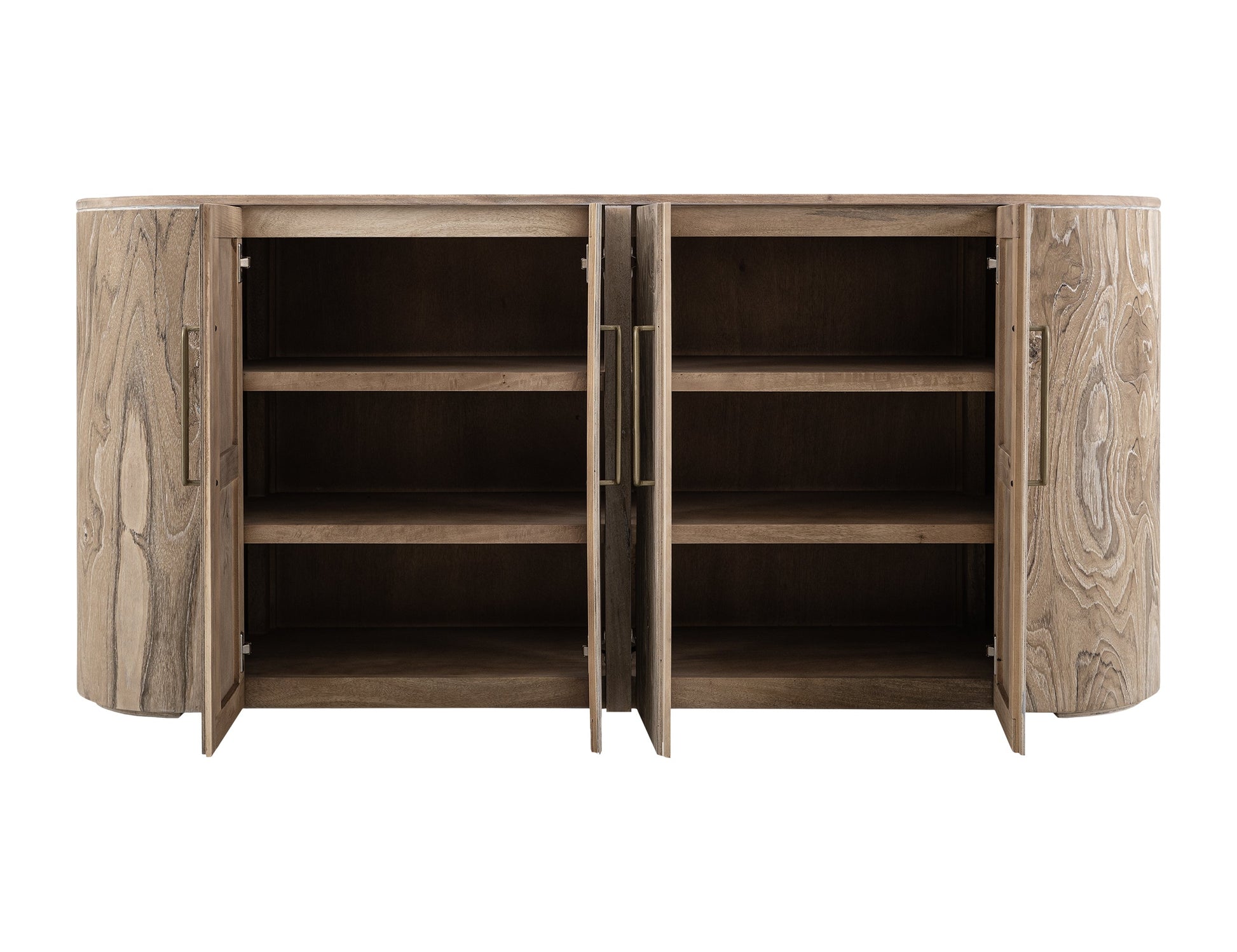 4 Doors Console - Ivory White