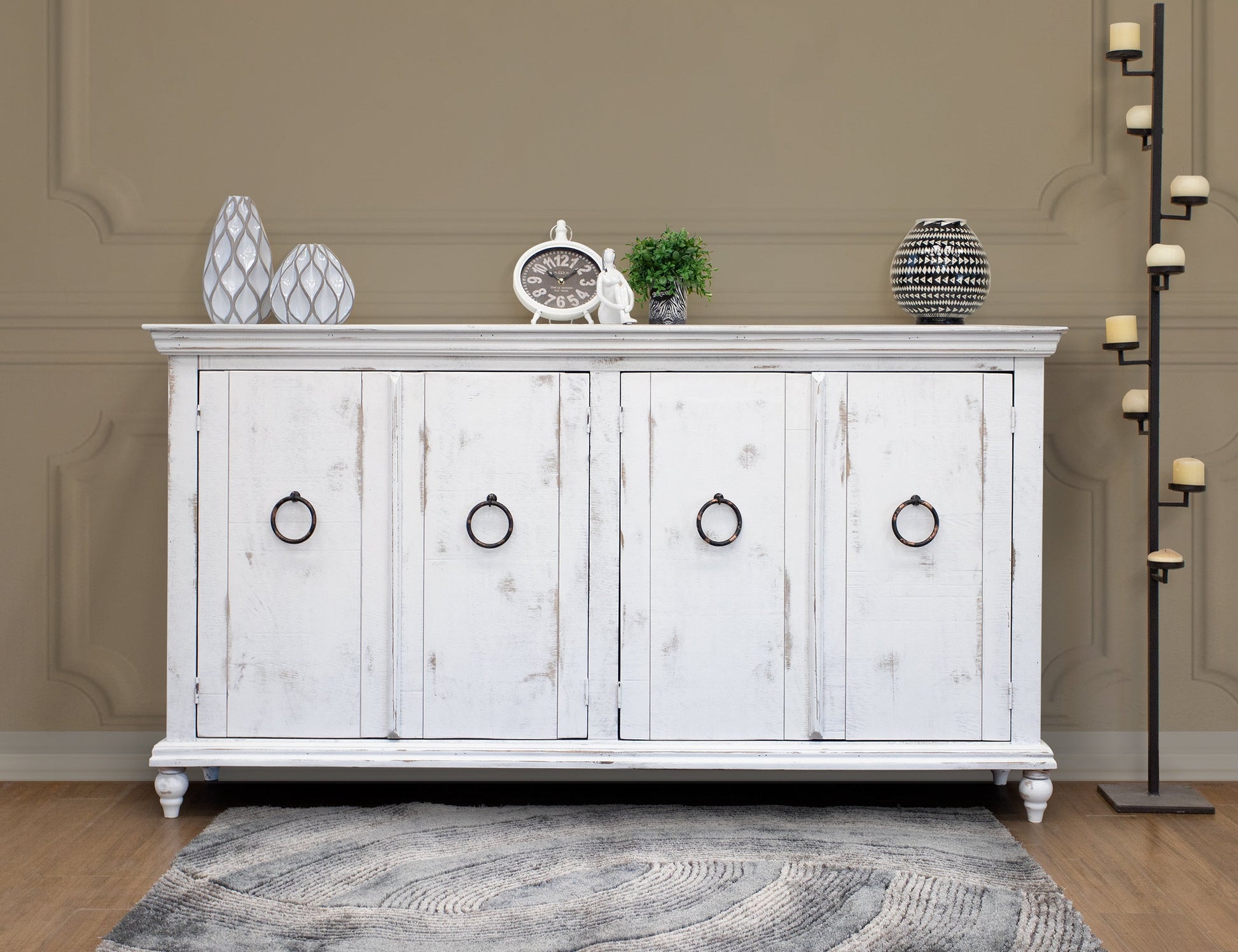 4 Door Console - White