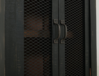 2 Mesh Door Universal Pier - Black & Medium Brown