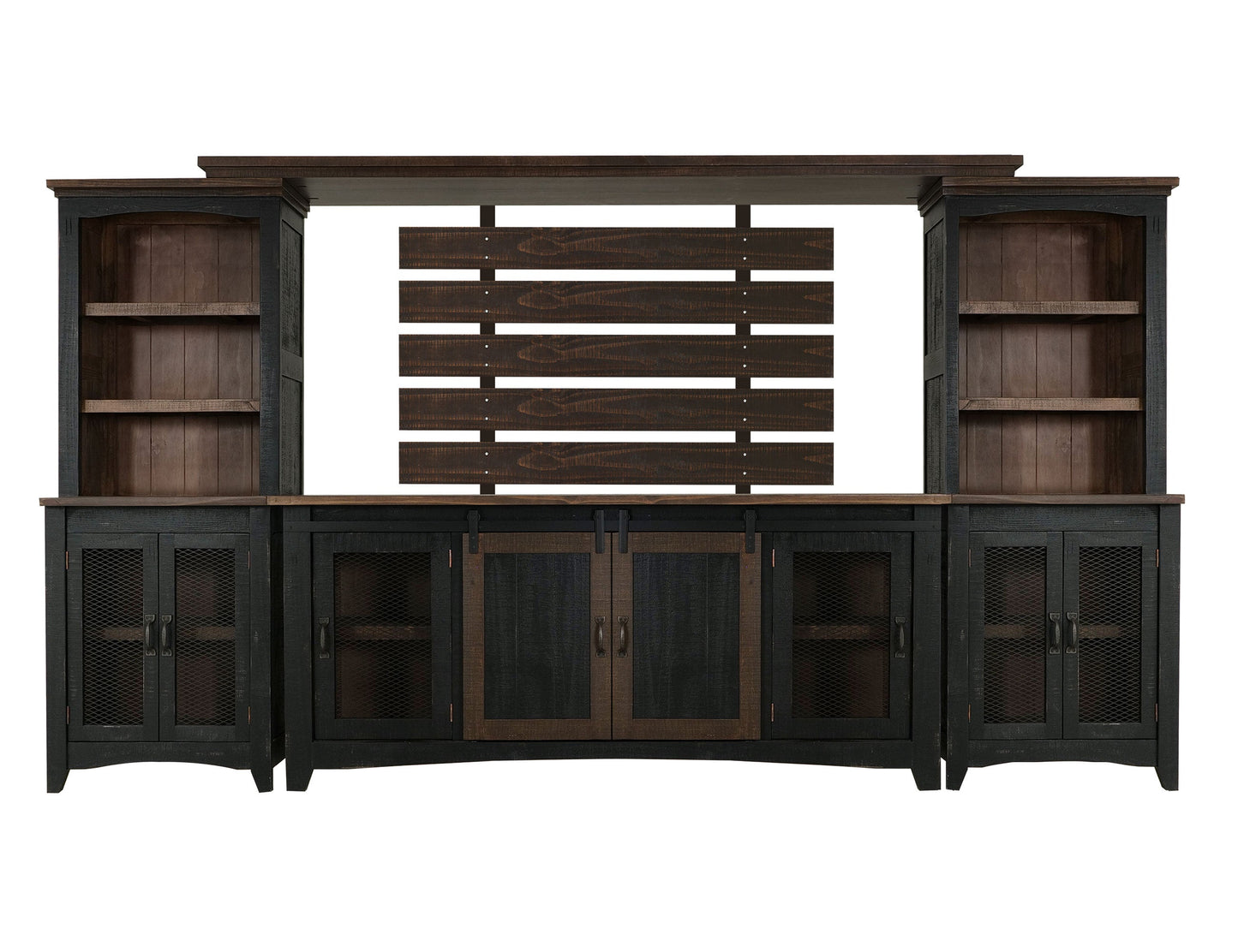Bridge & Back Slats - Black & Medium Brown