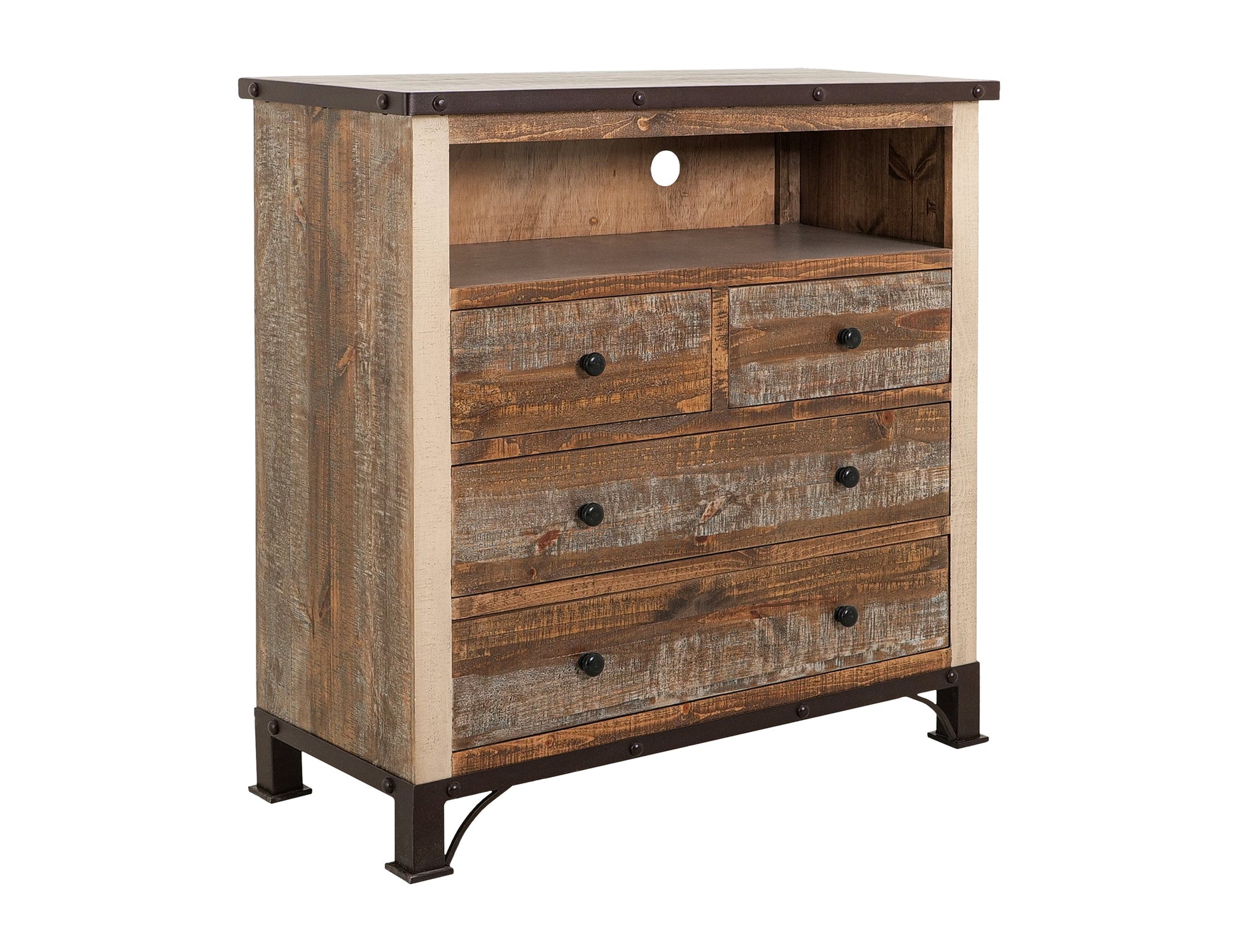 4 Drawer Media Chest - Multicolor