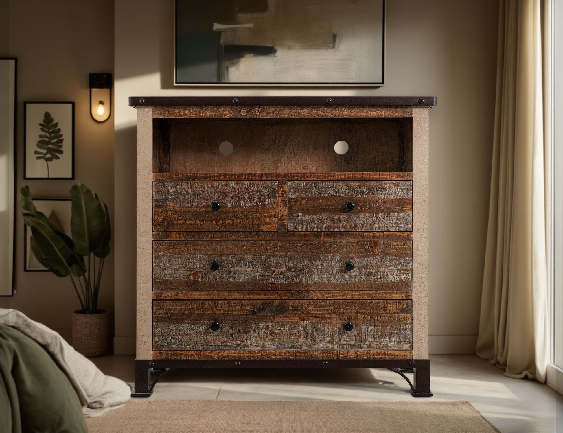 4 Drawer Media Chest - Multicolor
