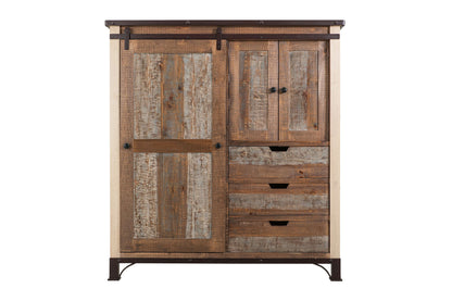 3 Drawer 1 Sliding Door 2 Door Gentleman's Chest - Multicolor