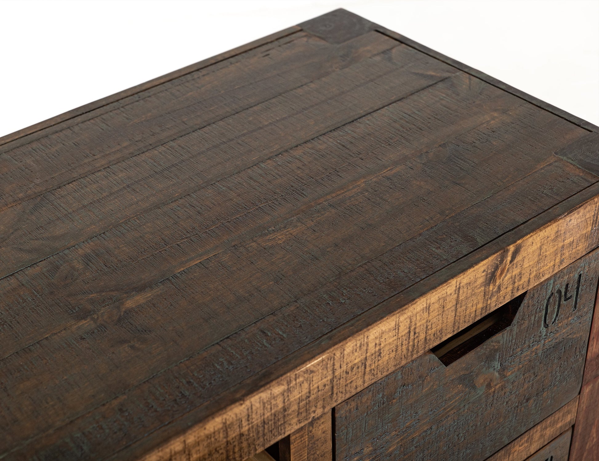 12 Numbered Drawer Console - Multicolor