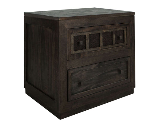 2 Drawer Nightstand - Umber Brown