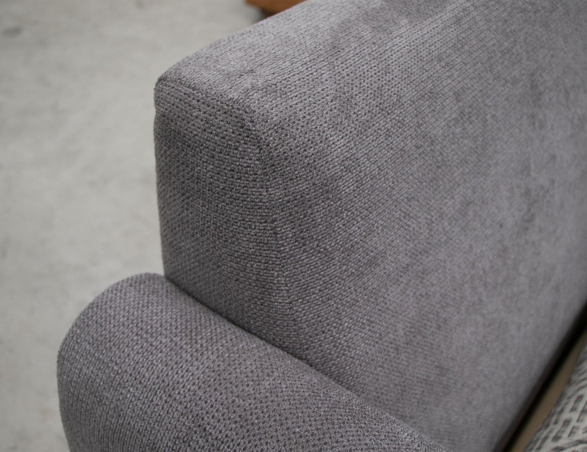 Wooden Frame & Base, Sofa - Iron Gray