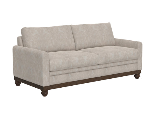 Wooden Frame & Base, Sofa - Ivory